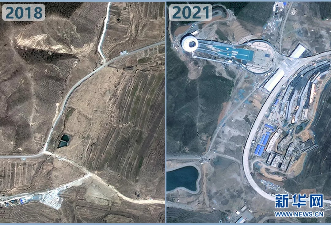 衛(wèi)星見證，這里如何變身“冬奧小城”