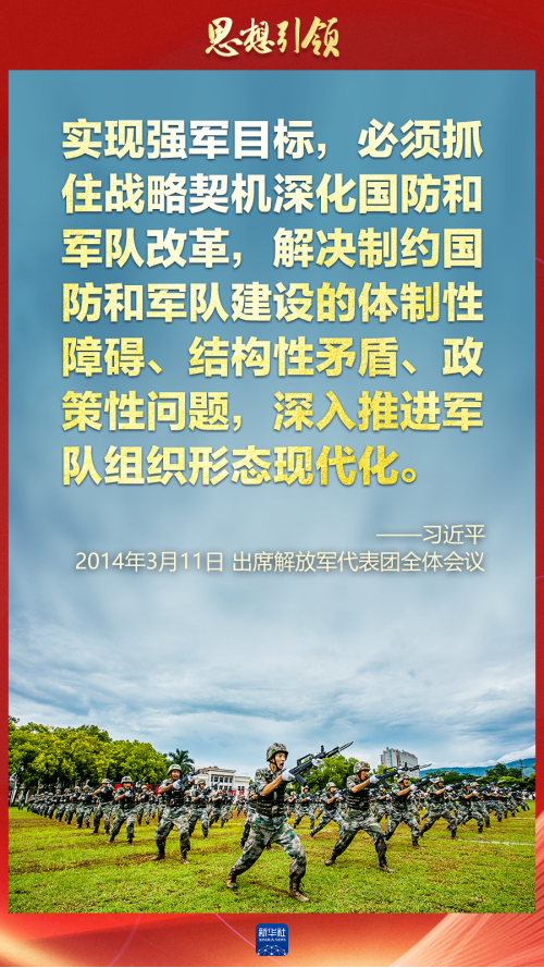 思想引領(lǐng)｜兩會(huì)上，習(xí)主席這樣談強(qiáng)軍之路