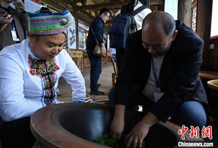 東盟國家媒體記者了解制茶工藝?！堊?攝