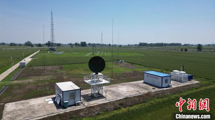 航拍壽縣國(guó)家氣候觀測(cè)臺(tái)。　祝亮 攝