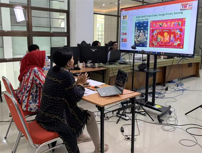 活動現(xiàn)場。供圖：印尼三一一大學孔子學院