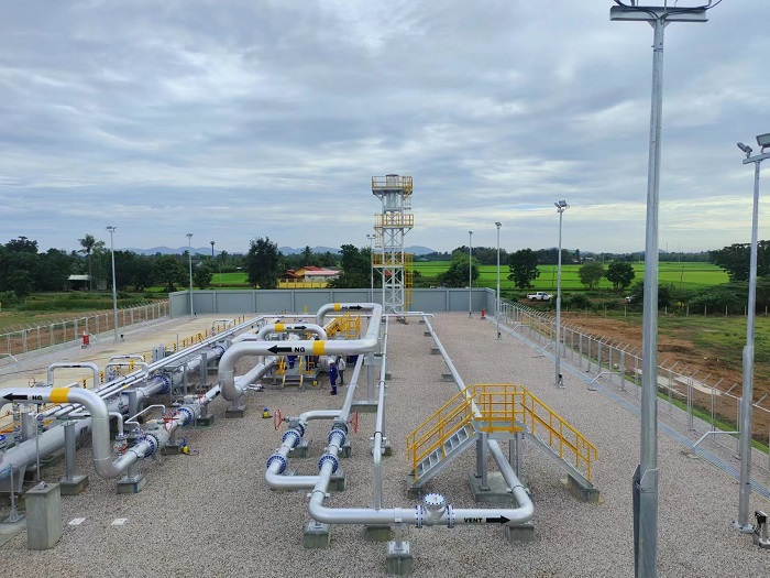 泰國新崗天然氣管道項目首站?？ì斎R 攝