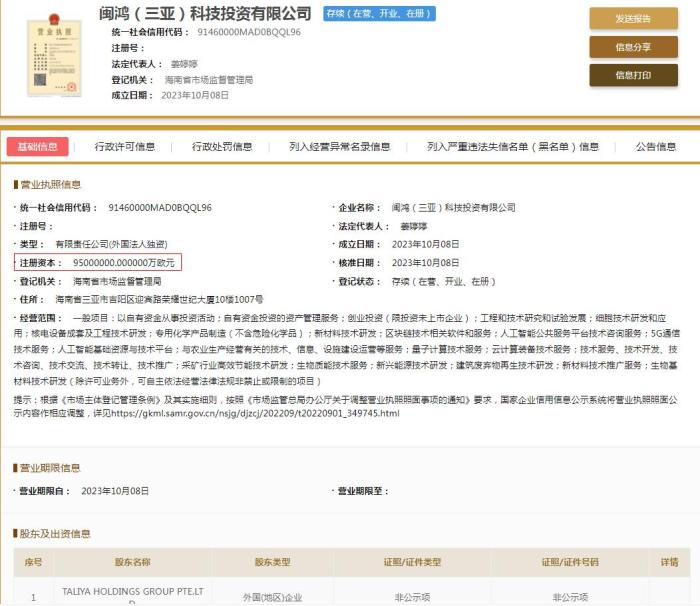  國(guó)家企業(yè)信用信息公示系統(tǒng)截圖。