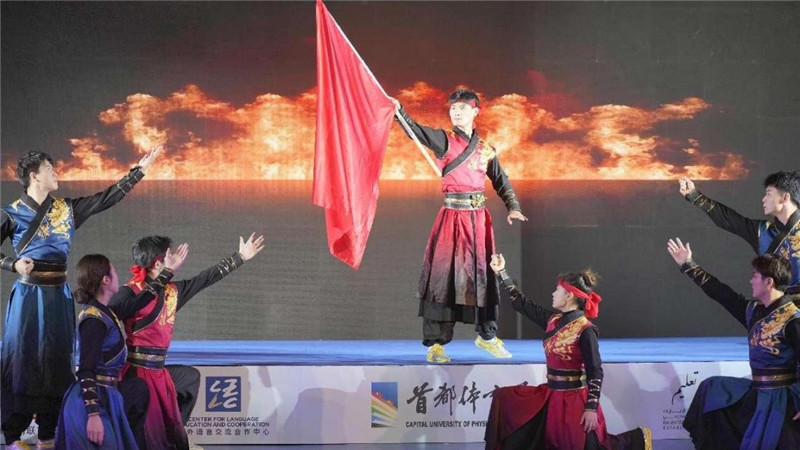 圖為“華夏風(fēng) 功夫情”演出場景，中國駐阿聯(lián)酋大使館供圖
