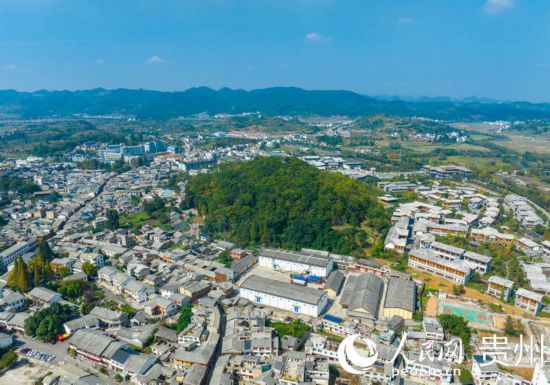 航拍舊州古鎮(zhèn)。人民網(wǎng) 陽茜攝