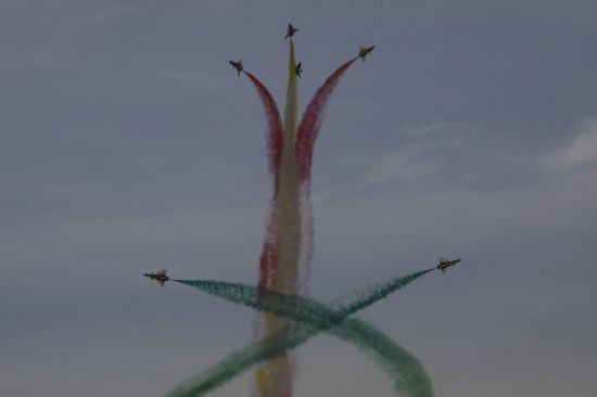 飛行表演現場。王曉東 攝