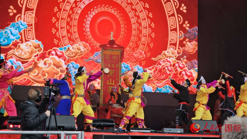 倫敦新春慶典現(xiàn)場。人民網(wǎng) 郭錦標(biāo)、楊浩鵬攝