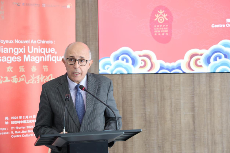 拉巴特文化藝術(shù)遺產(chǎn)復(fù)興協(xié)會(huì)主席德里希致辭。霍晶攝