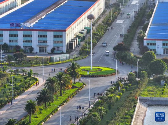 這是2023年10月31日在埃塞俄比亞杜凱姆市拍攝的東方工業(yè)園。 新華社發(fā)（東方工業(yè)園供圖）