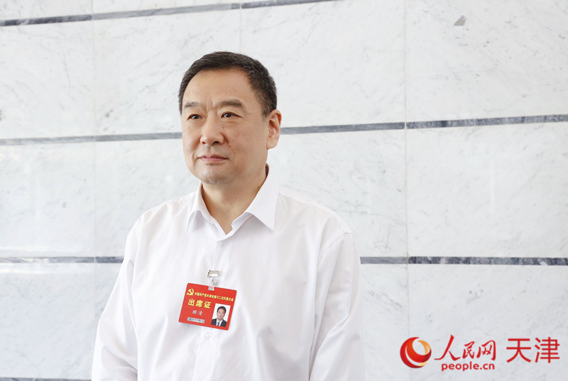 天津市第十二次黨代會代表、天津市政府副秘書長、市衛(wèi)生健康委黨委副書記、主任顧清 人民網(wǎng) 孫翼飛攝