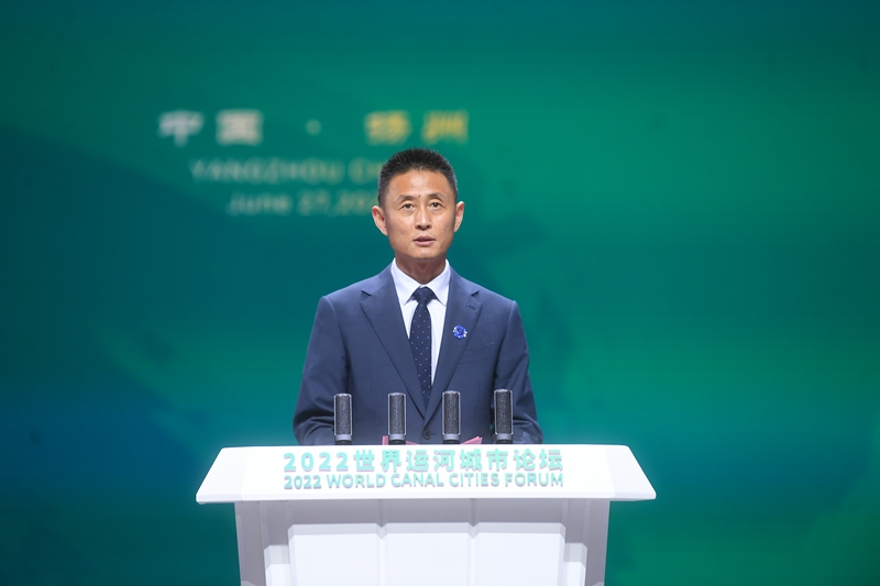 江蘇省文化和旅游廳副廳長(zhǎng)李川在大會(huì)上致辭。邵丹攝