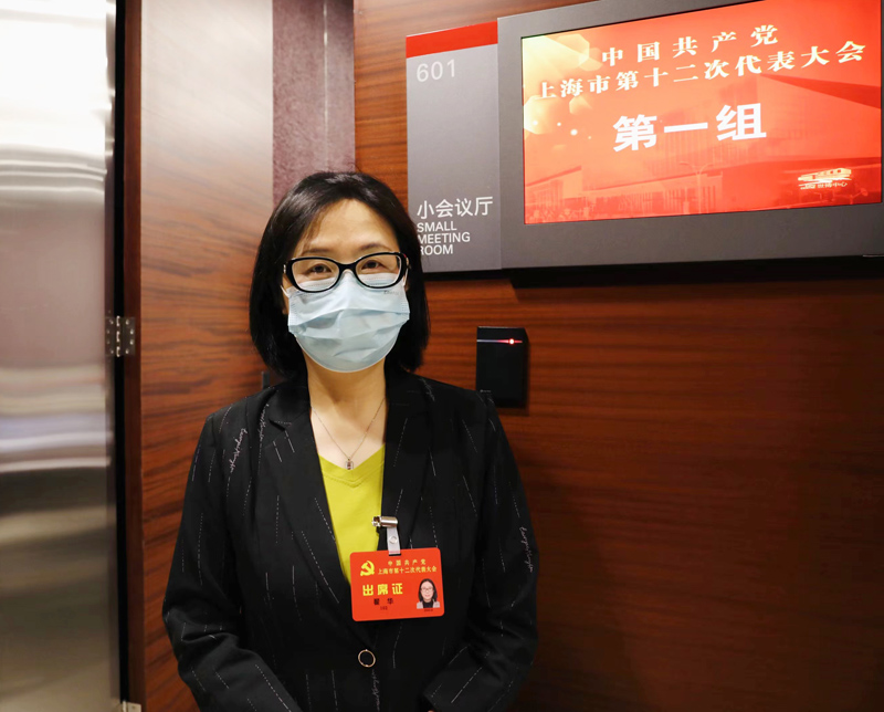 黨代表翟華。人民網(wǎng) 王文娟攝