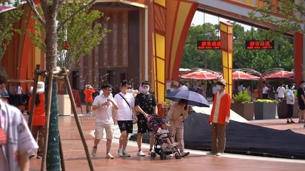 試運行中的淮安方特。受訪方供圖