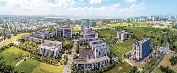 航拍產(chǎn)業(yè)園區(qū)一角。無錫高新區(qū)管委會供圖