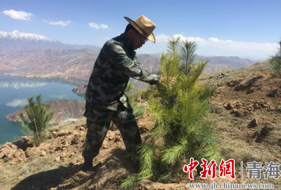 圖為尖扎干部職工生態(tài)建設和環(huán)境保護現(xiàn)場。尖宣 供圖