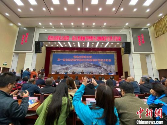 圖為祁連山國家公園第一屆自然觀察節(jié)開幕式現場?！±罱瓕帯z 　　