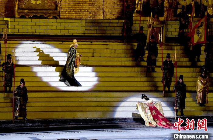 3月17日，西藏拉薩，《文成公主》大型史詩(shī)劇演出現(xiàn)場(chǎng)?！±盍?攝