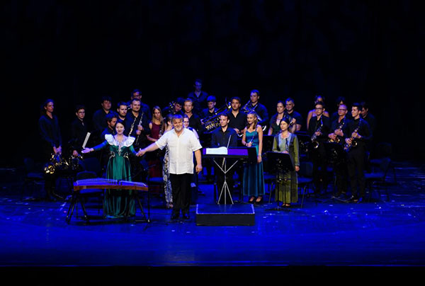 2024匈牙利青少年國際音樂會節(jié)目《茉莉花》表演舞臺現(xiàn)場。兒促會藝教委供圖