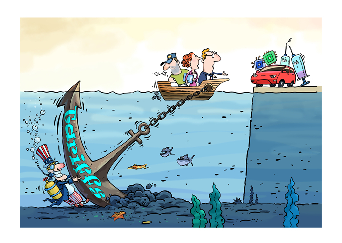 漫畫作者：馬宏亮（人民網(wǎng)版權(quán)圖片，未經(jīng)授權(quán)請勿轉(zhuǎn)載。）