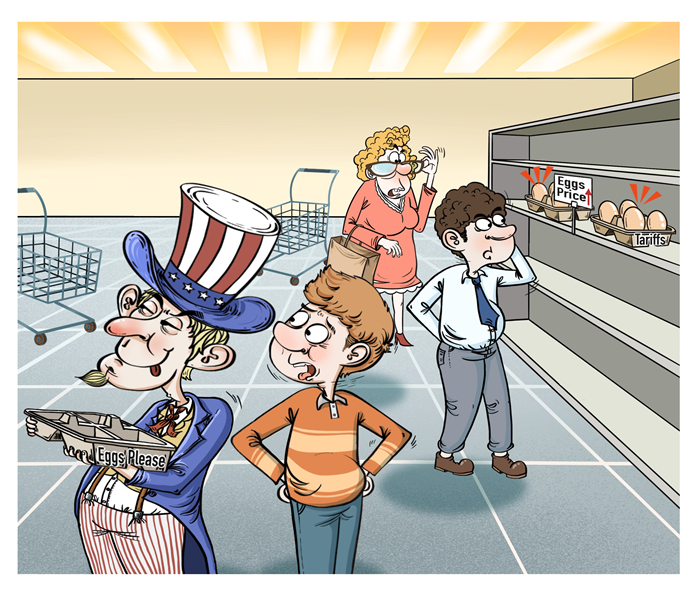 漫畫作者：譚希光（人民網(wǎng)版權(quán)圖片，未經(jīng)授權(quán)請勿轉(zhuǎn)載。）