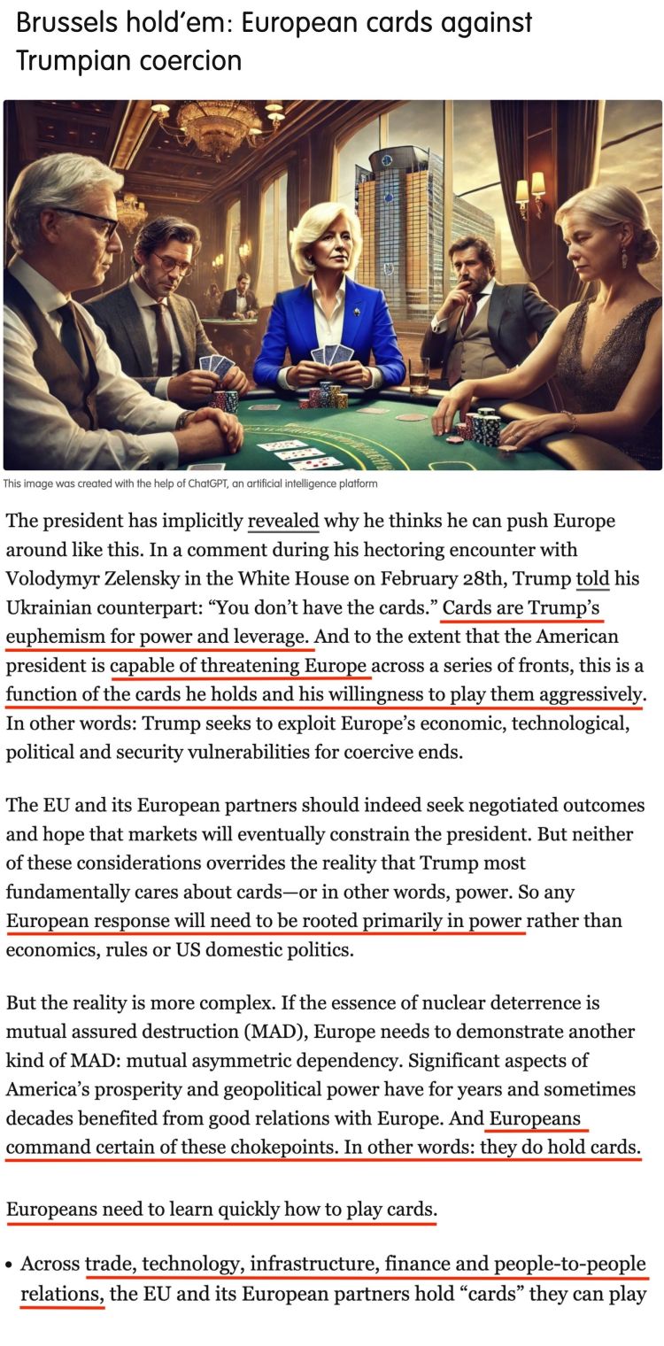 深觀察丨“只要團(tuán)結(jié)，歐盟反制美國的王牌很多”