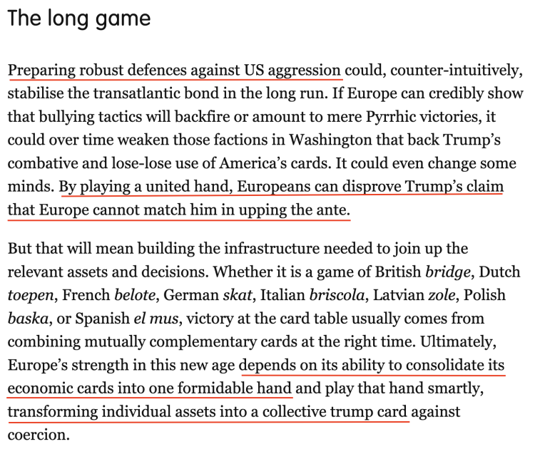 深觀察丨“只要團(tuán)結(jié)，歐盟反制美國的王牌很多”