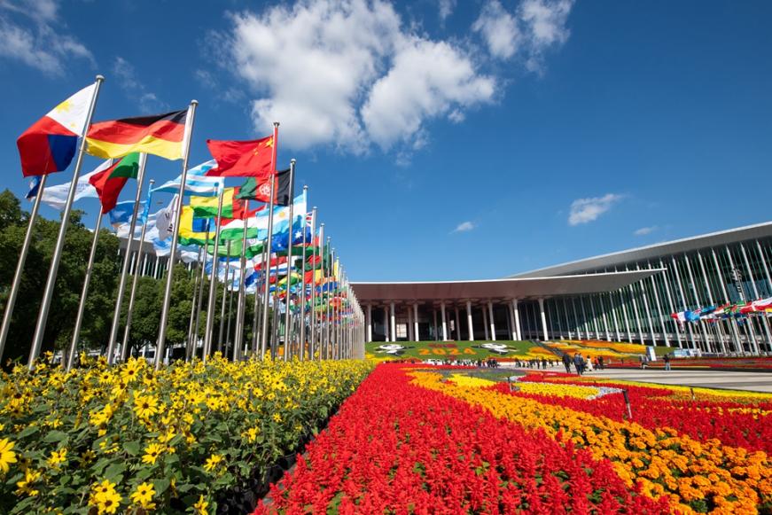 第七屆中國國際進(jìn)口博覽會會場。人民網(wǎng)記者 翁奇羽攝