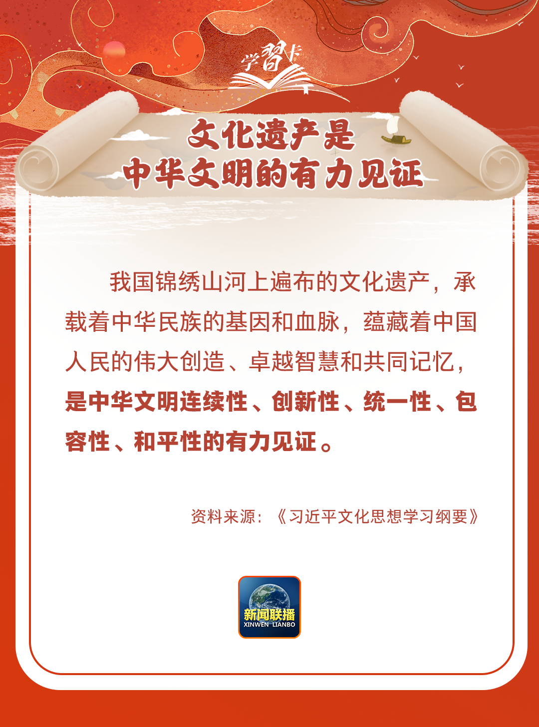 學(xué)習(xí)卡丨守護(hù)好中華民族的文化瑰寶！