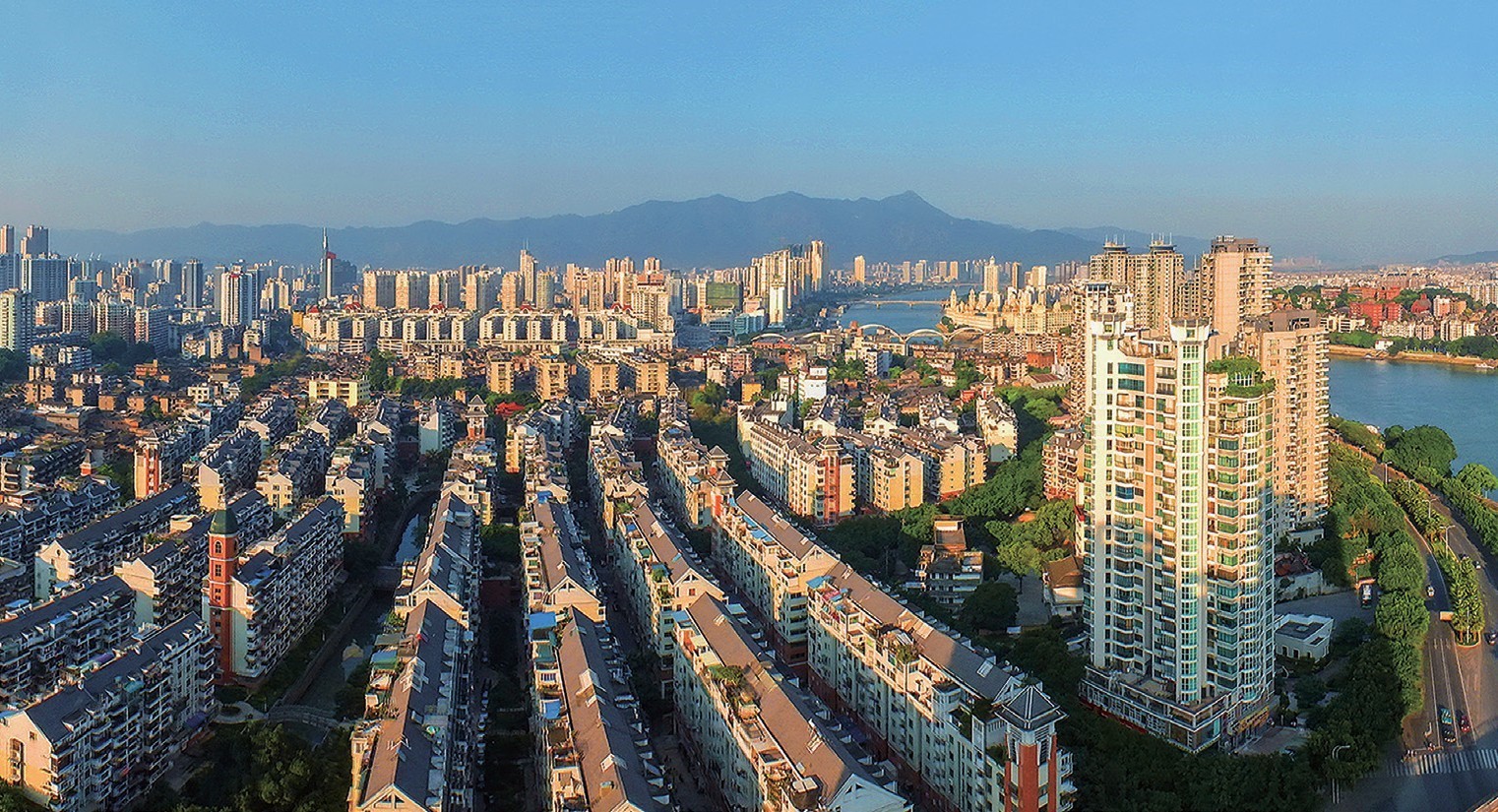 2018年，福州市臺江區(qū)蒼霞新城，高樓拔地而起，舊貌換新顏。