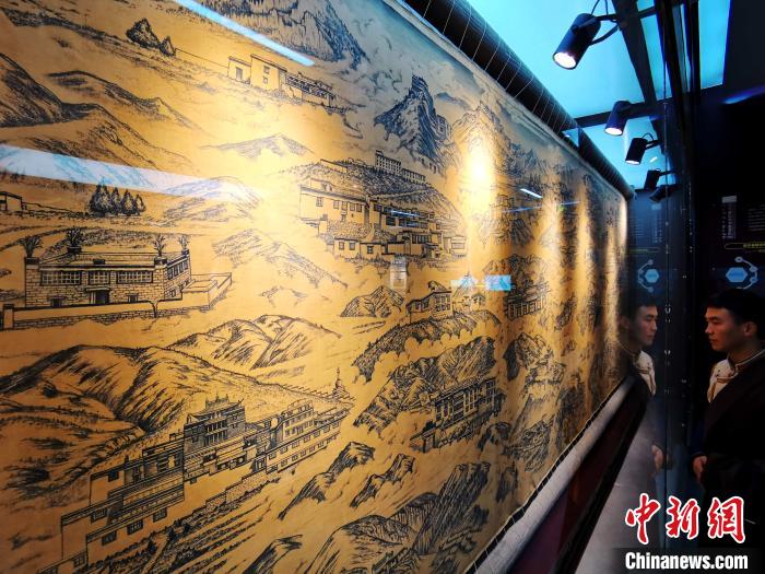 圖為歷代藏醫(yī)藥學(xué)教育機(jī)構(gòu)展示?！?zhí)砀?攝