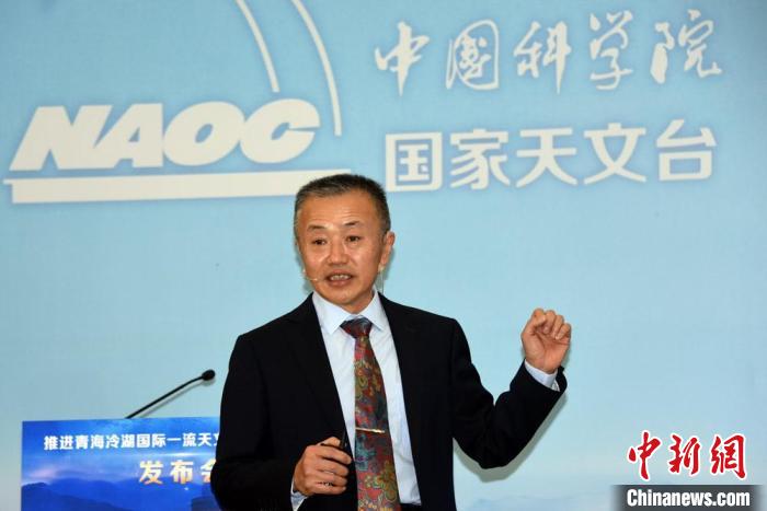 中科院國家天文臺冷湖基地首席研究員鄧李才介紹冷湖選址相關情況。　<a target='_blank' href='/'><p  align=