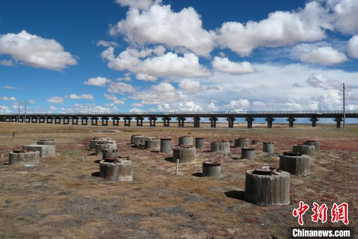 圖為中鐵西北院清水河樁基試驗(yàn)場(chǎng)。(資料圖) 中鐵西北科學(xué)研究院供圖