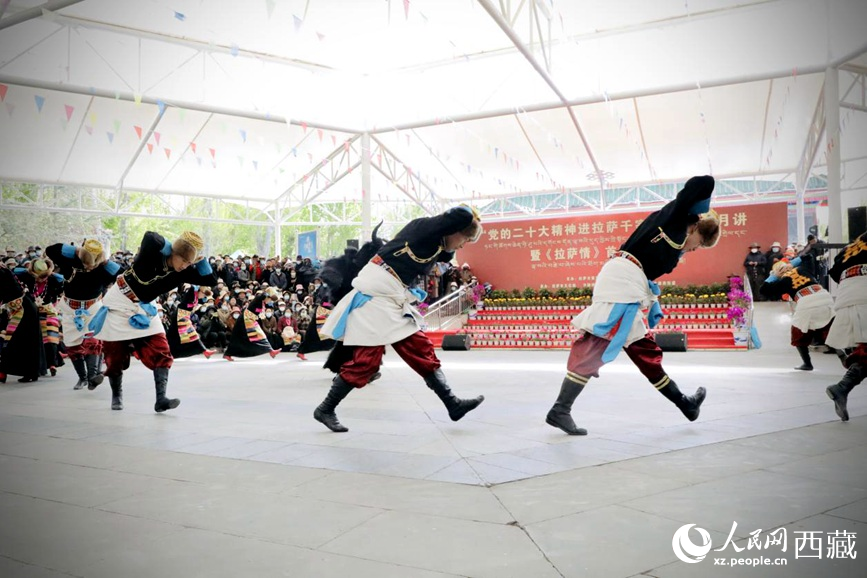 舞蹈《守望青稞》。人民網(wǎng) 次仁羅布攝