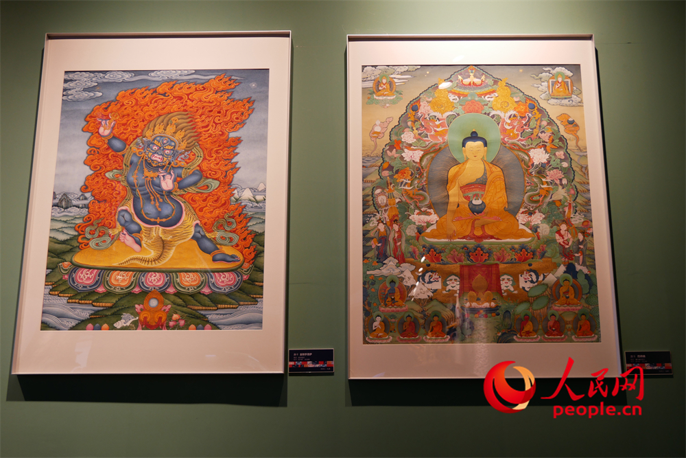 唐卡藝術作品。人民網(wǎng) 韋衍行攝