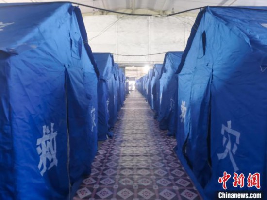 那曲火車站集中健康監(jiān)測點?！≈袊F路青藏集團有限公司拉薩車務(wù)段 供圖