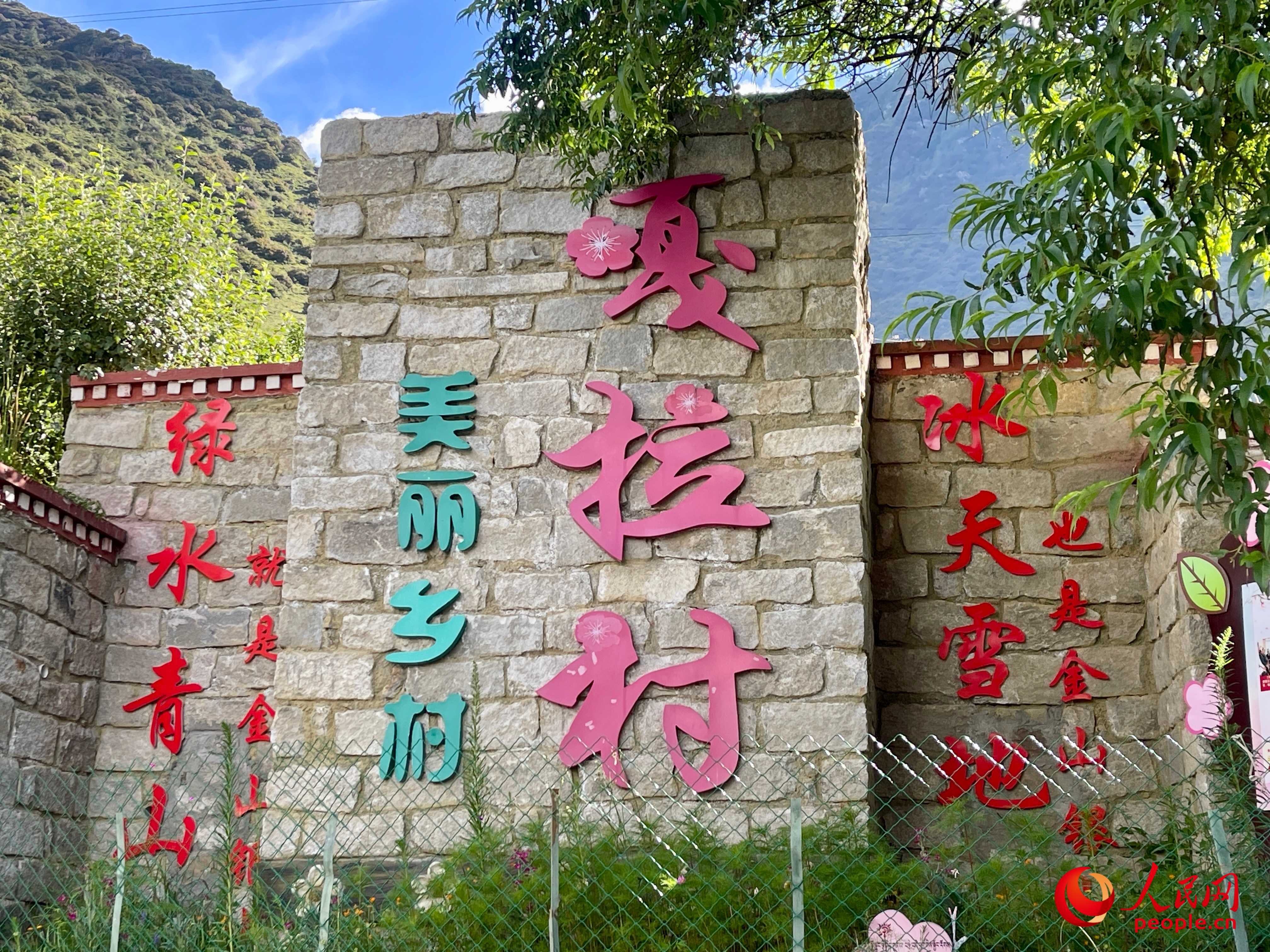 林芝鎮(zhèn)嘎拉村。人民網(wǎng) 周靜圓攝