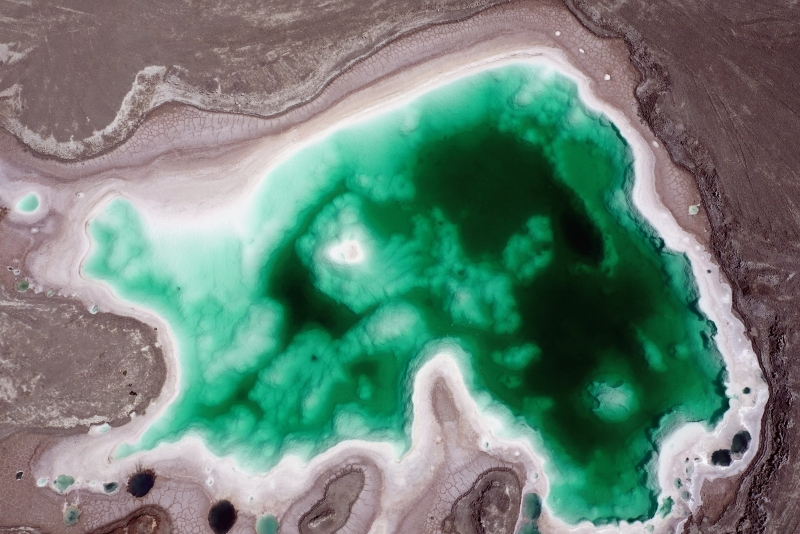 “鹽灘碧水”翡翠湖。宋忠勇攝